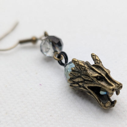 ✨The Silkfang Pack✨| Mythic Wolf Earrings in Crystal, Metal, and Gemstone