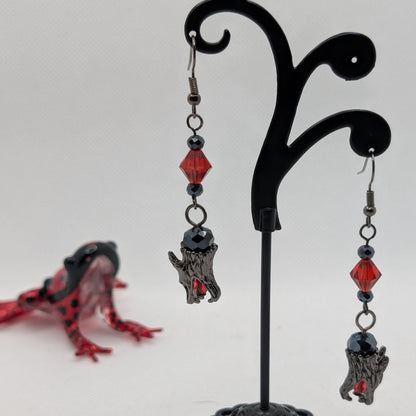 ✨The Silkfang Pack✨| Mythic Wolf Earrings in Crystal, Metal, and Gemstone