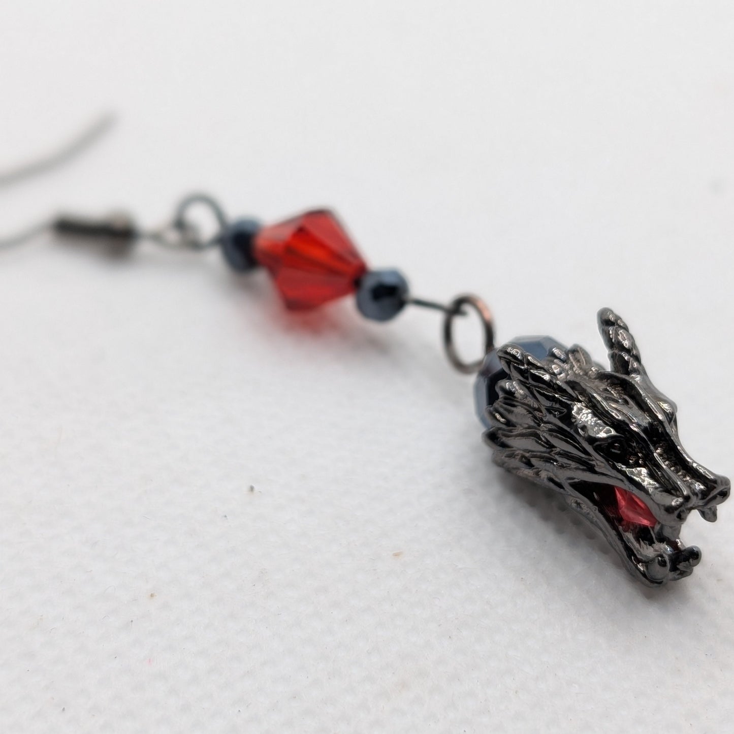 ✨The Silkfang Pack✨| Mythic Wolf Earrings in Crystal, Metal, and Gemstone