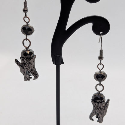 ✨The Silkfang Pack✨| Mythic Wolf Earrings in Crystal, Metal, and Gemstone