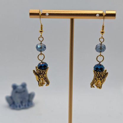 ✨The Silkfang Pack✨| Mythic Wolf Earrings in Crystal, Metal, and Gemstone