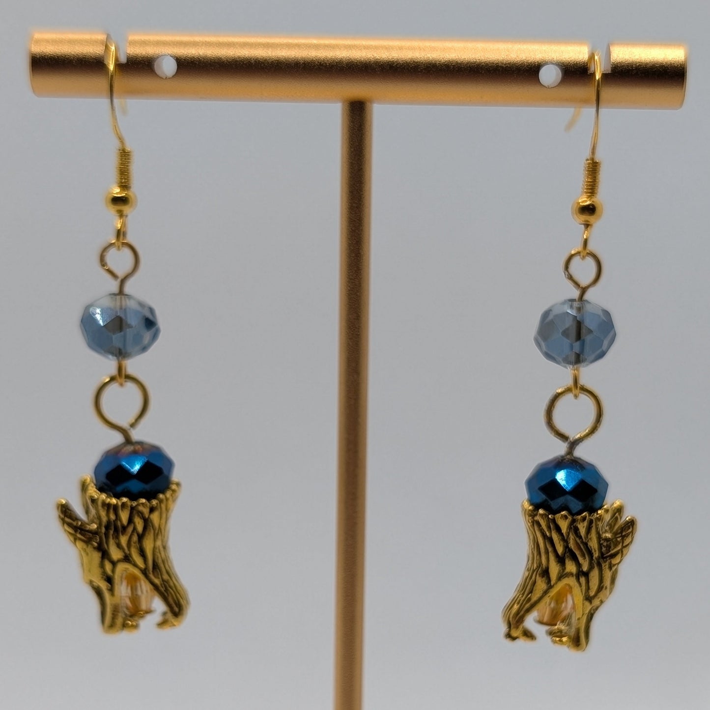 ✨The Silkfang Pack✨| Mythic Wolf Earrings in Crystal, Metal, and Gemstone