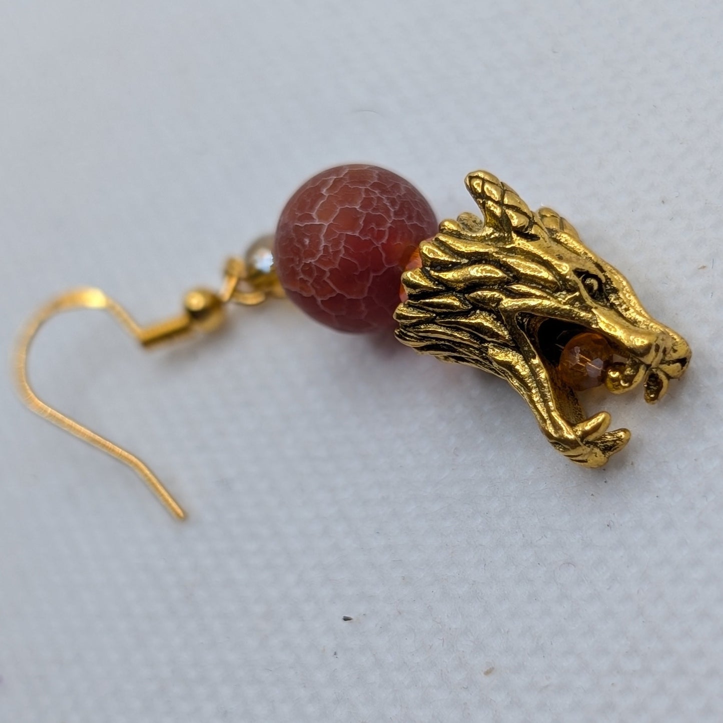 ✨The Silkfang Pack✨| Mythic Wolf Earrings in Crystal, Metal, and Gemstone