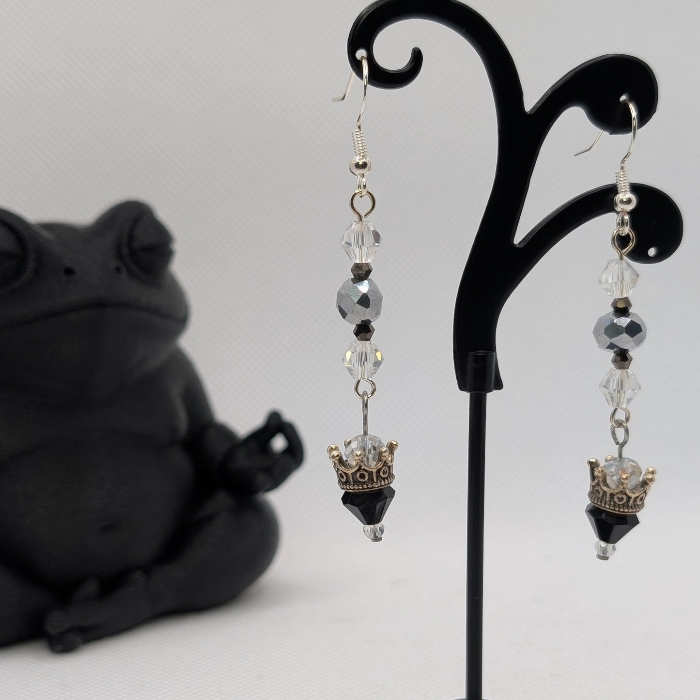 ✨The Borrowed Crowns✨| Crystal Crown Drop Earrings