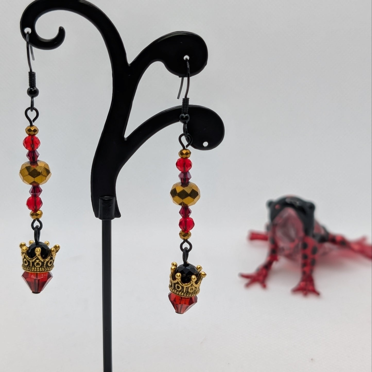 ✨The Borrowed Crowns✨| Crystal Crown Drop Earrings