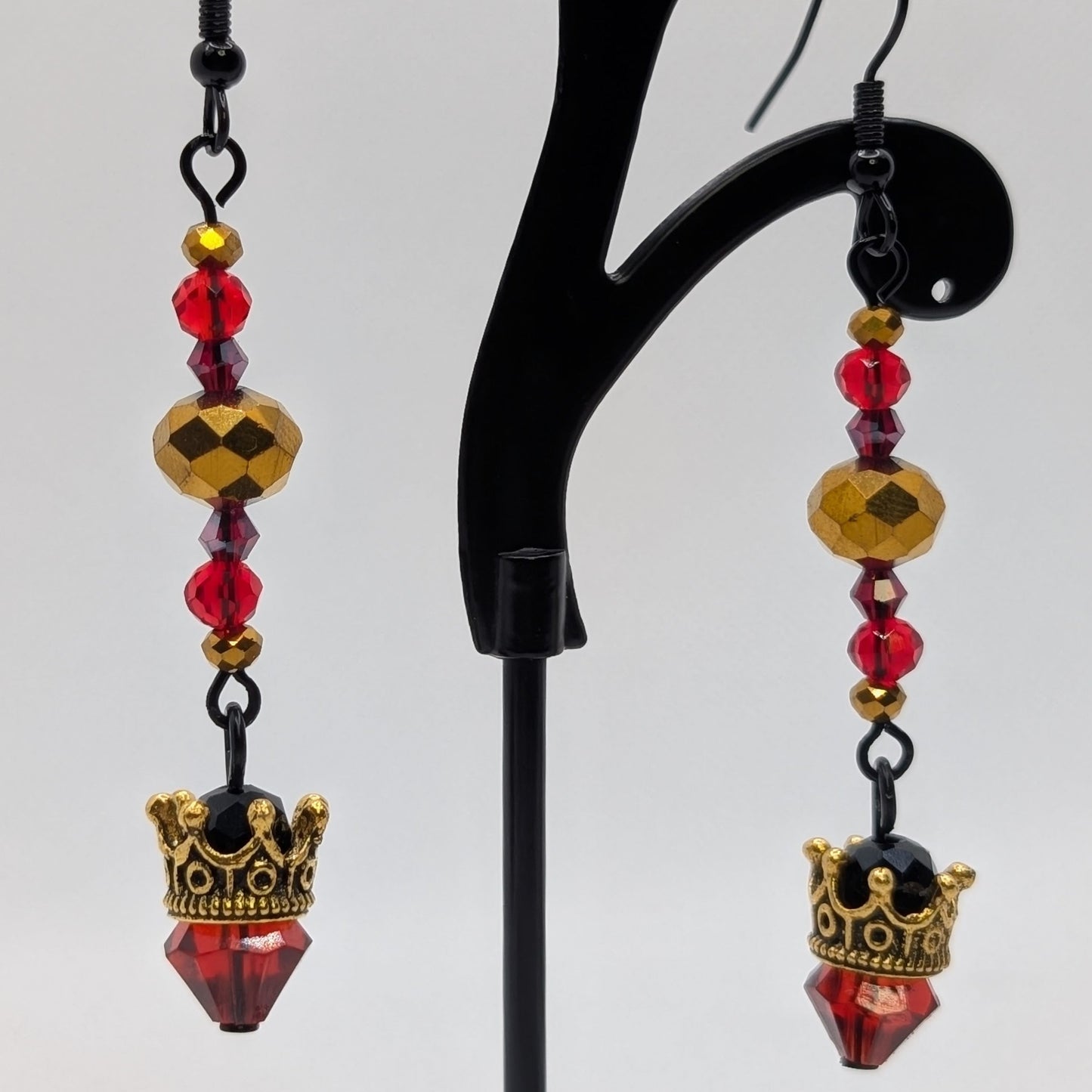 ✨The Borrowed Crowns✨| Crystal Crown Drop Earrings