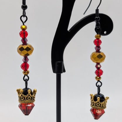 ✨The Borrowed Crowns✨| Crystal Crown Drop Earrings