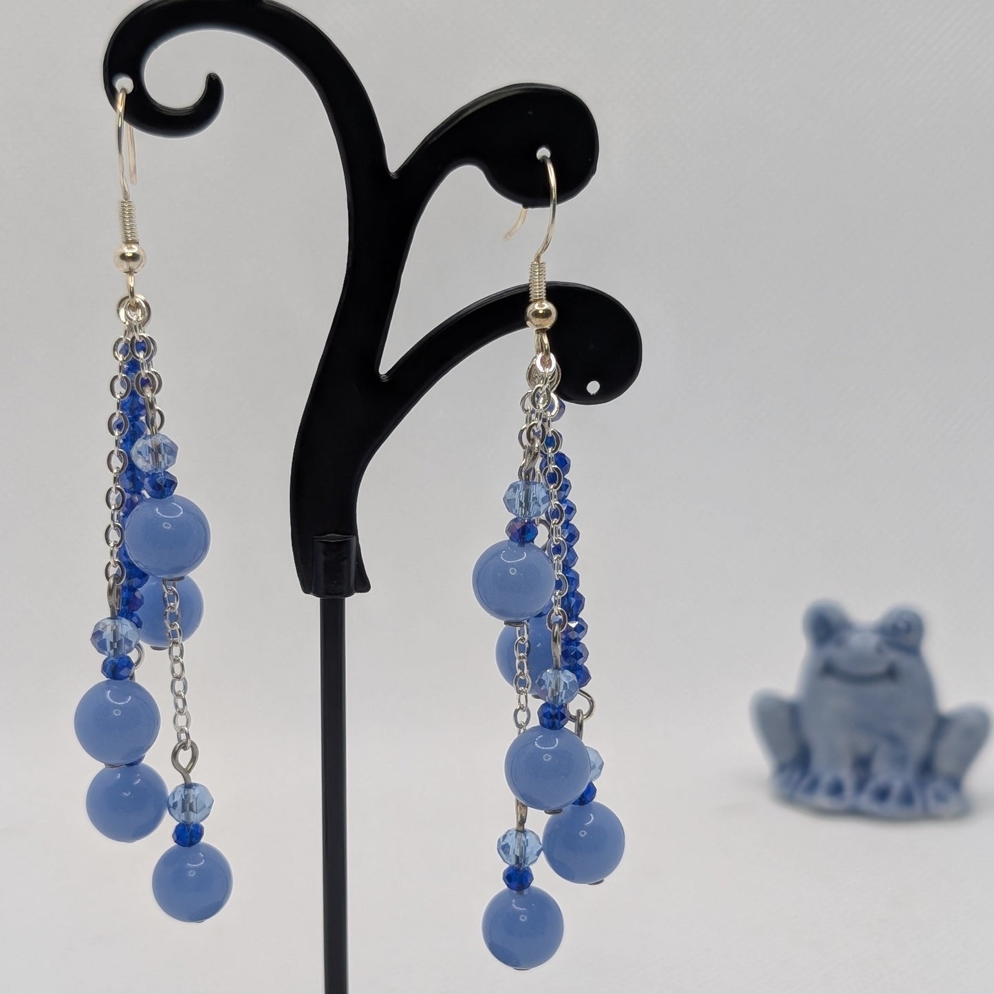 ✨Mooncurrent Faelights✨| Glow-in-the-Dark Blue Cascade Earrings