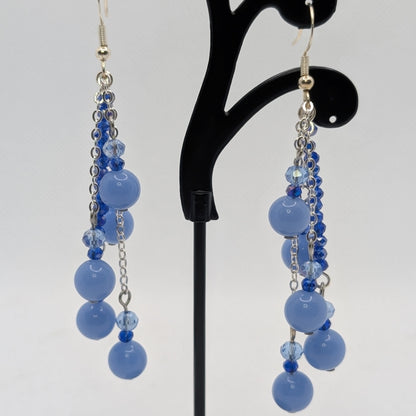 ✨Mooncurrent Faelights✨| Glow-in-the-Dark Blue Cascade Earrings