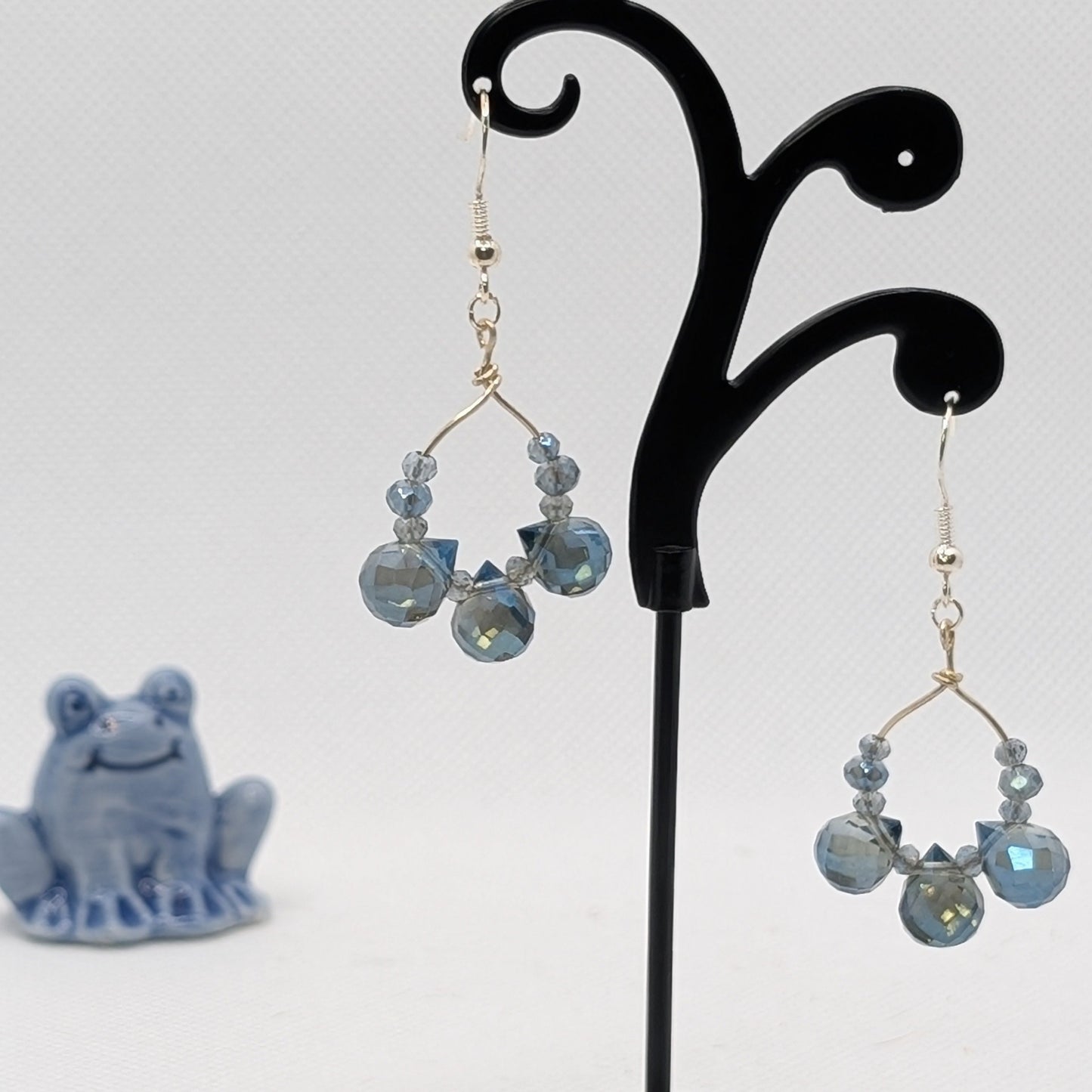 ✨Cloudbreak Sparkle✨| Rainfall Crystal Hoop Earrings