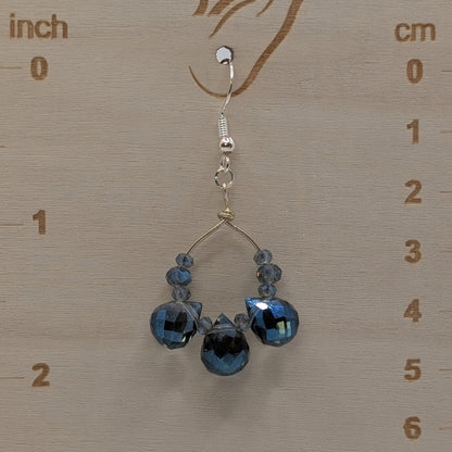 ✨Cloudbreak Sparkle✨| Rainfall Crystal Hoop Earrings