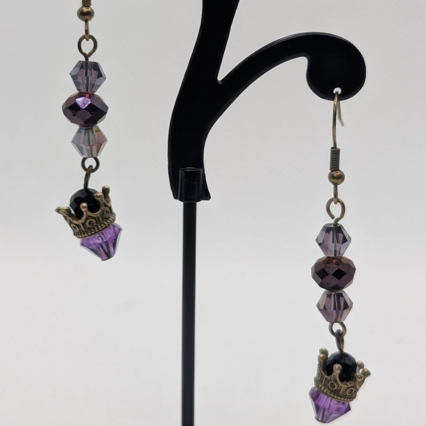 ✨The Borrowed Crowns✨| Crystal Crown Drop Earrings