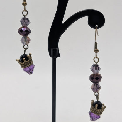 ✨The Borrowed Crowns✨| Crystal Crown Drop Earrings