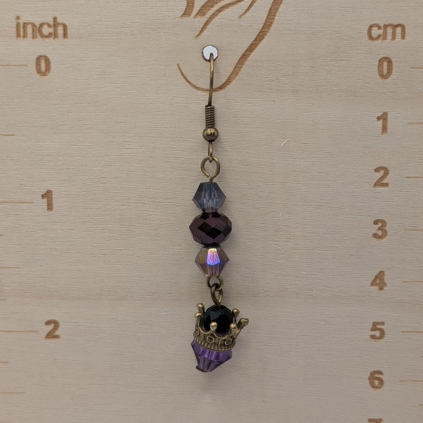✨The Borrowed Crowns✨| Crystal Crown Drop Earrings