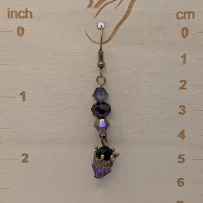 ✨The Borrowed Crowns✨| Crystal Crown Drop Earrings
