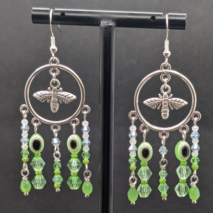 ✨Buzzsquint✨| Bee & Green-Eyed Squintae Watcher Earrings