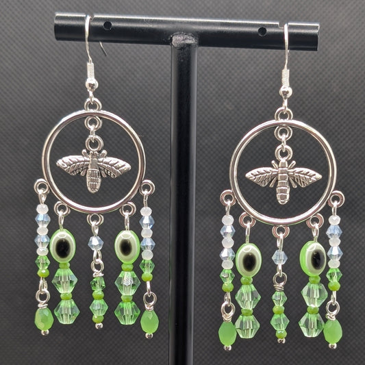 ✨Buzzsquint✨| Bee & Green-Eyed Squintae Watcher Earrings