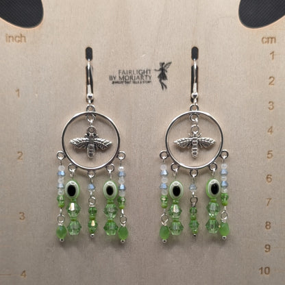 ✨Buzzsquint✨| Bee & Green-Eyed Squintae Watcher Earrings