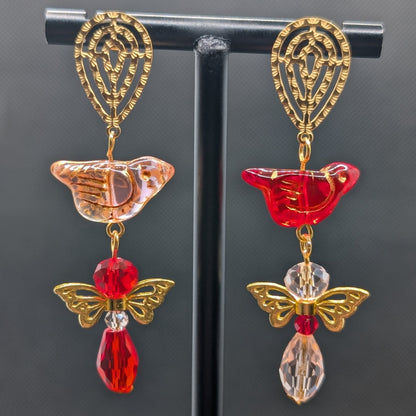 ✨Flutter Field Trip✨| Bird & Fairy Charm Earrings