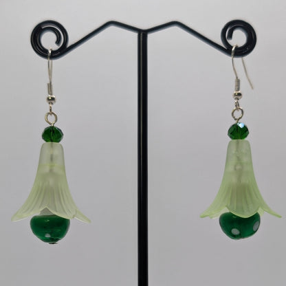 ✨The Dancing Blossomcaps✨| Glass Mushroom & Blossom Drop Earrings