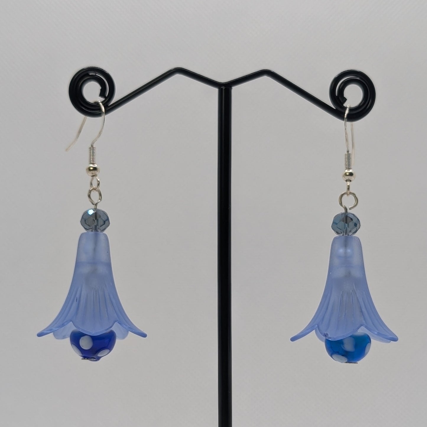 ✨The Dancing Blossomcaps✨| Glass Mushroom & Blossom Drop Earrings