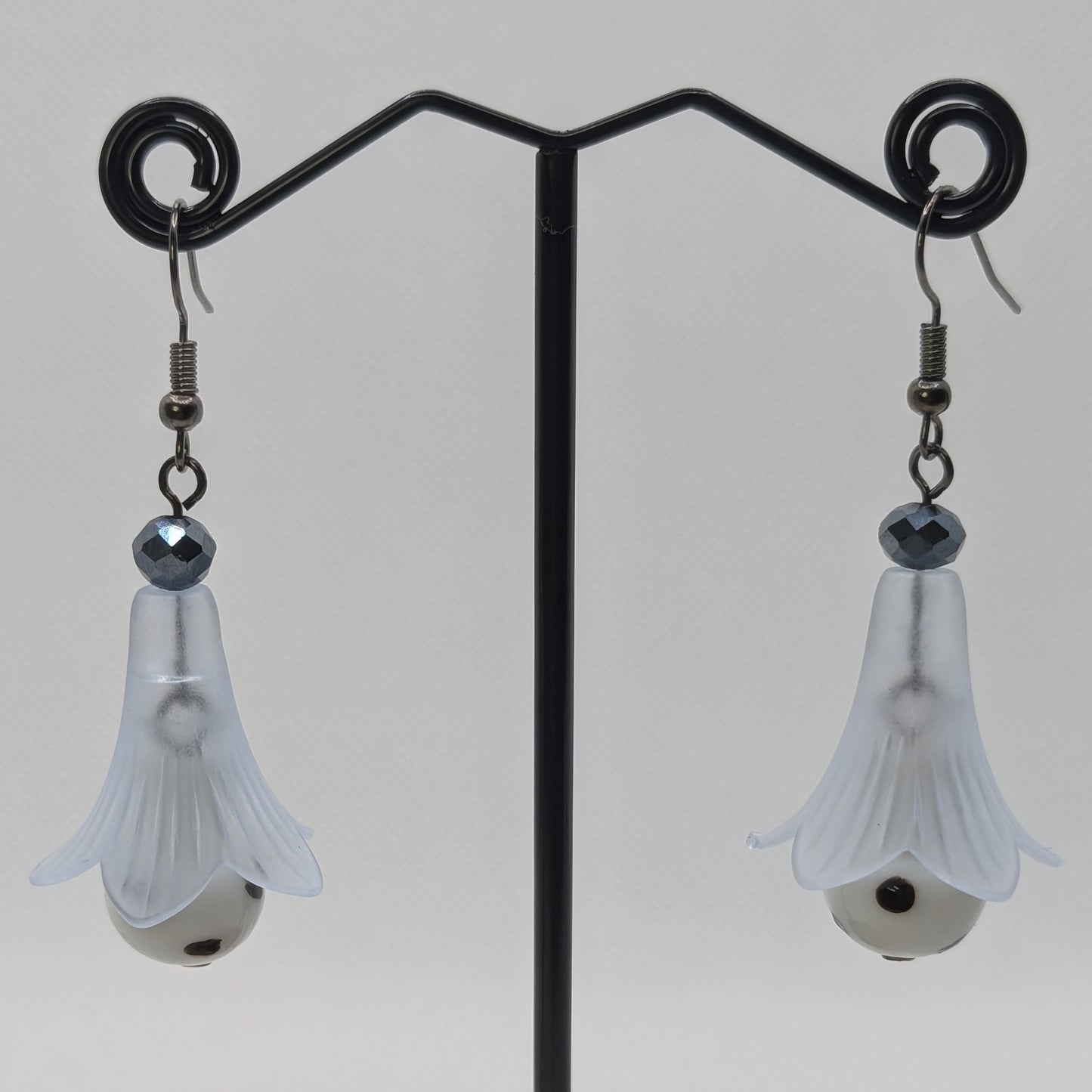 ✨The Dancing Blossomcaps✨| Glass Mushroom & Blossom Drop Earrings