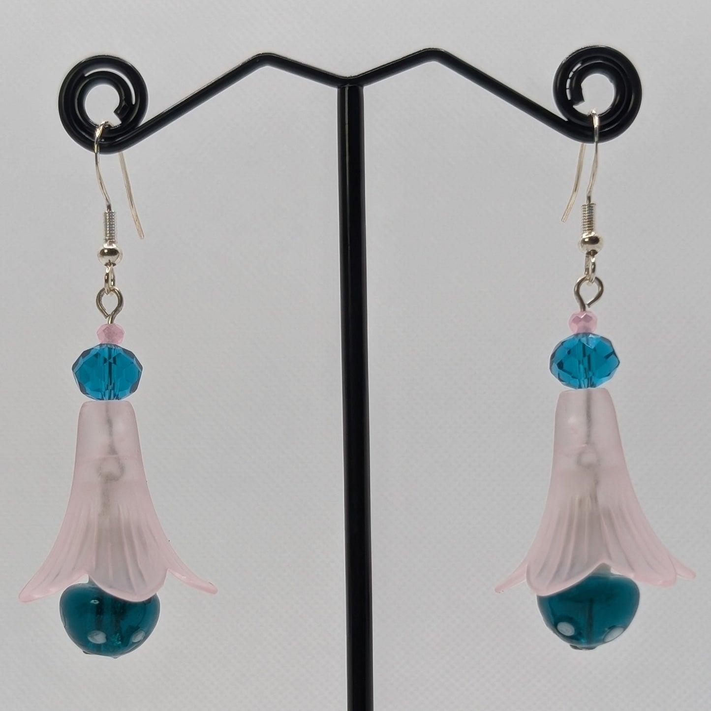 ✨The Dancing Blossomcaps✨| Glass Mushroom & Blossom Drop Earrings