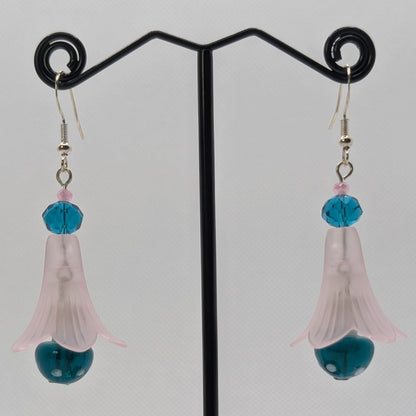 ✨The Dancing Blossomcaps✨| Glass Mushroom & Blossom Drop Earrings