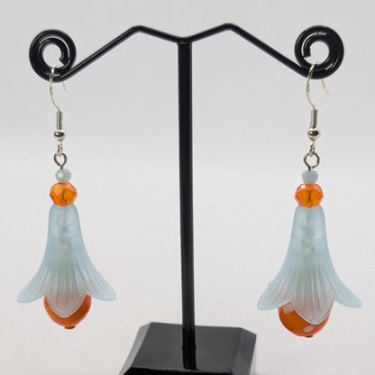 ✨The Dancing Blossomcaps✨| Glass Mushroom & Blossom Drop Earrings
