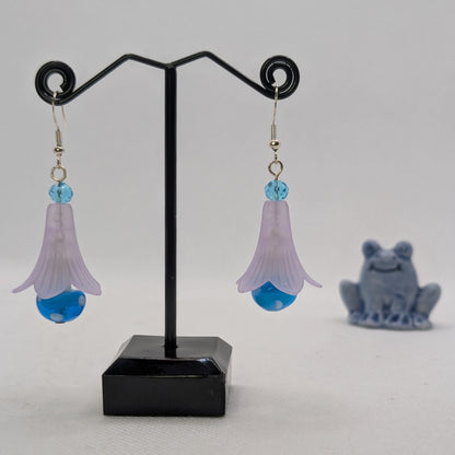 ✨The Dancing Blossomcaps✨| Glass Mushroom & Blossom Drop Earrings