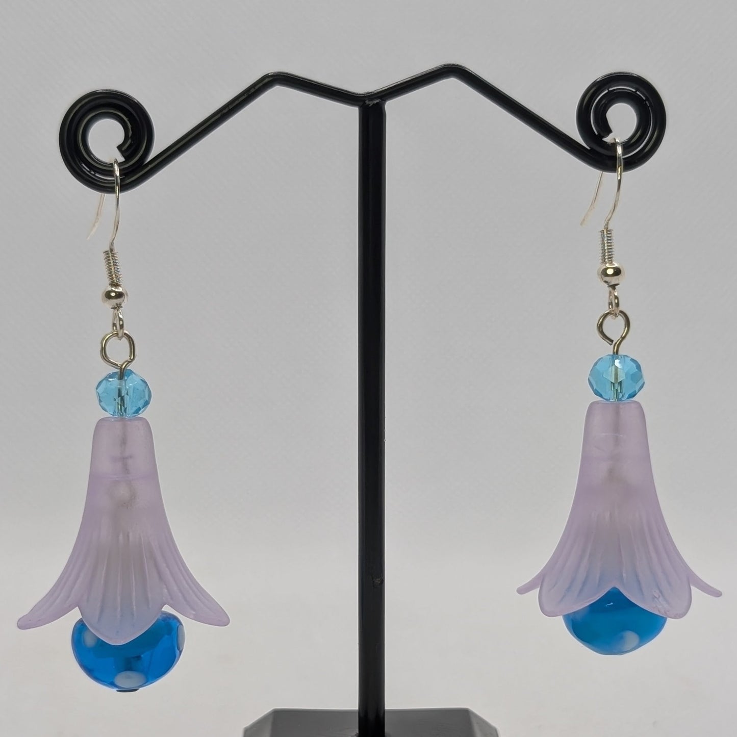 ✨The Dancing Blossomcaps✨| Glass Mushroom & Blossom Drop Earrings