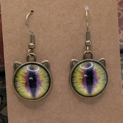 ✨Feeleyes✨| Eye-Cab Cat Earrings