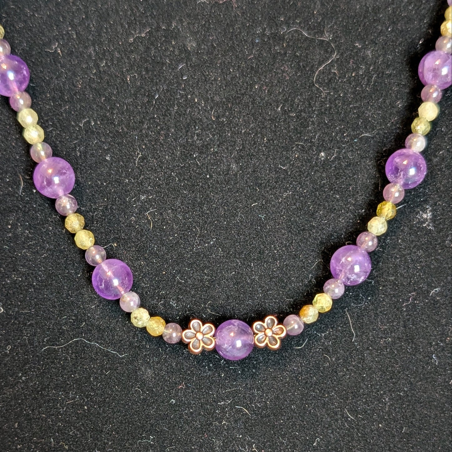 ✨Faefern✨| Green Garnet & Amethyst Necklace