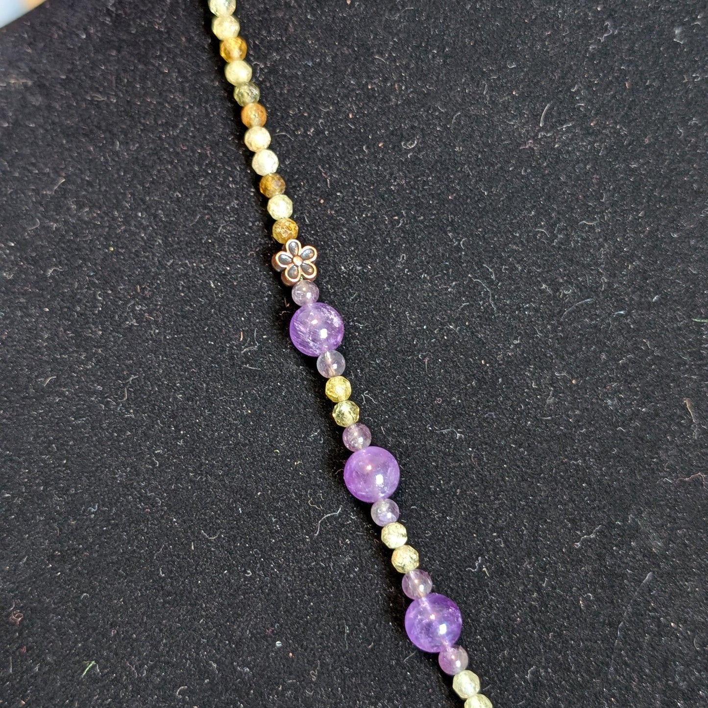 ✨Faefern✨| Green Garnet & Amethyst Necklace