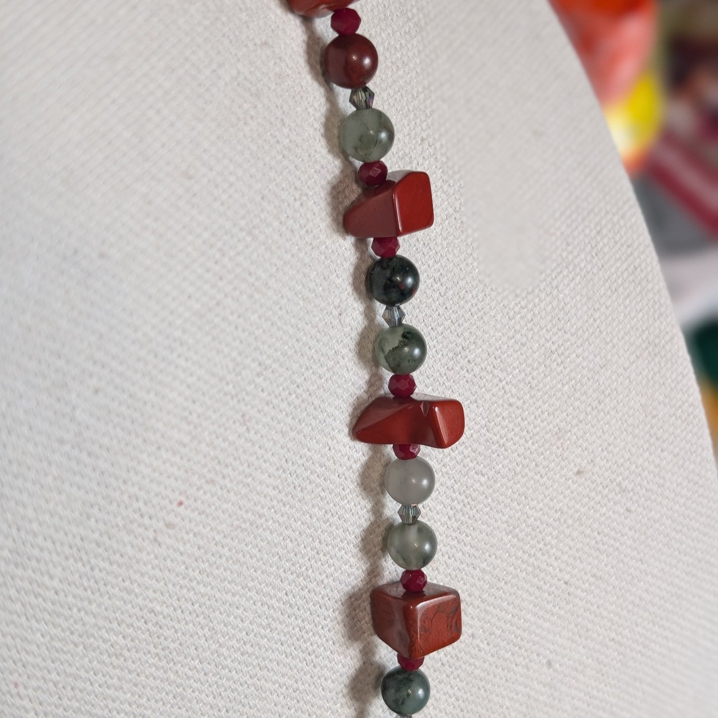 ✨Marsroot✨| Aries Necklace | Red Jasper & Bloodstone Aries Zodiac Necklace