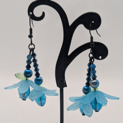 ✨The Whirlskirt Blossoms✨| Floral Glass Bead Dance Earrings