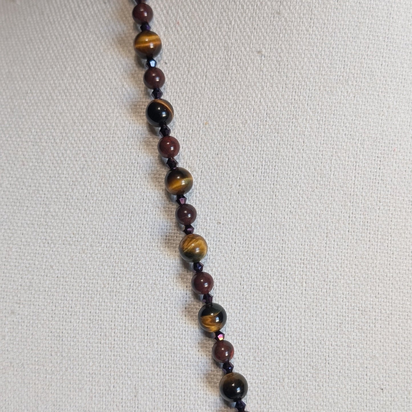 ✨Rootgild Reverie✨| Tiger’s Eye & Purple Aventurine Fairy Cameo Necklace