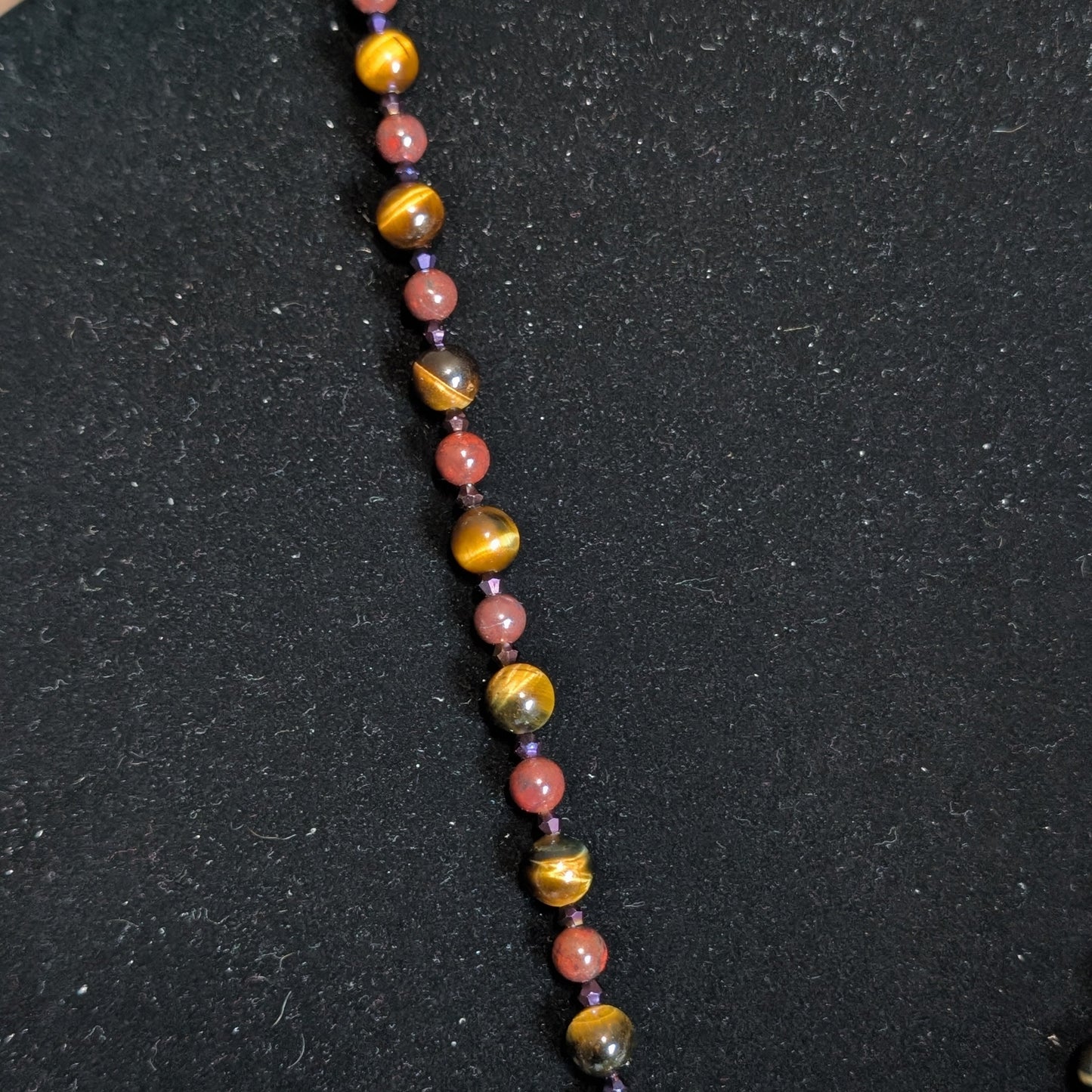 ✨Rootgild Reverie✨| Tiger’s Eye & Purple Aventurine Fairy Cameo Necklace