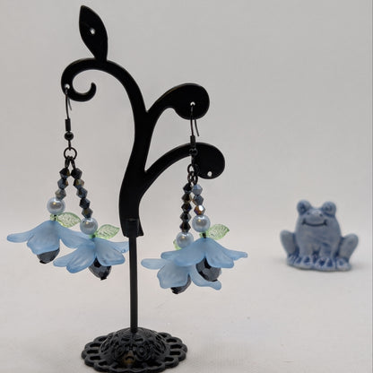 ✨The Whirlskirt Blossoms✨| Floral Glass Bead Dance Earrings