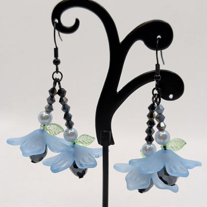 ✨The Whirlskirt Blossoms✨| Floral Glass Bead Dance Earrings