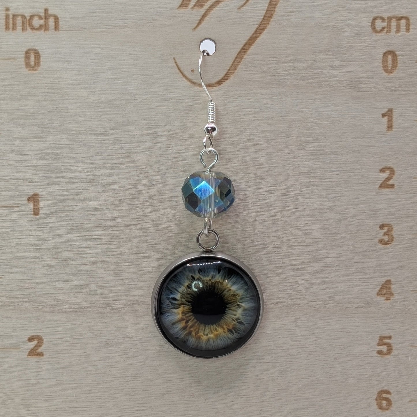 ✨The Glimmerwardens✨ | Glass Eyeball & Faceted Bead Earrings