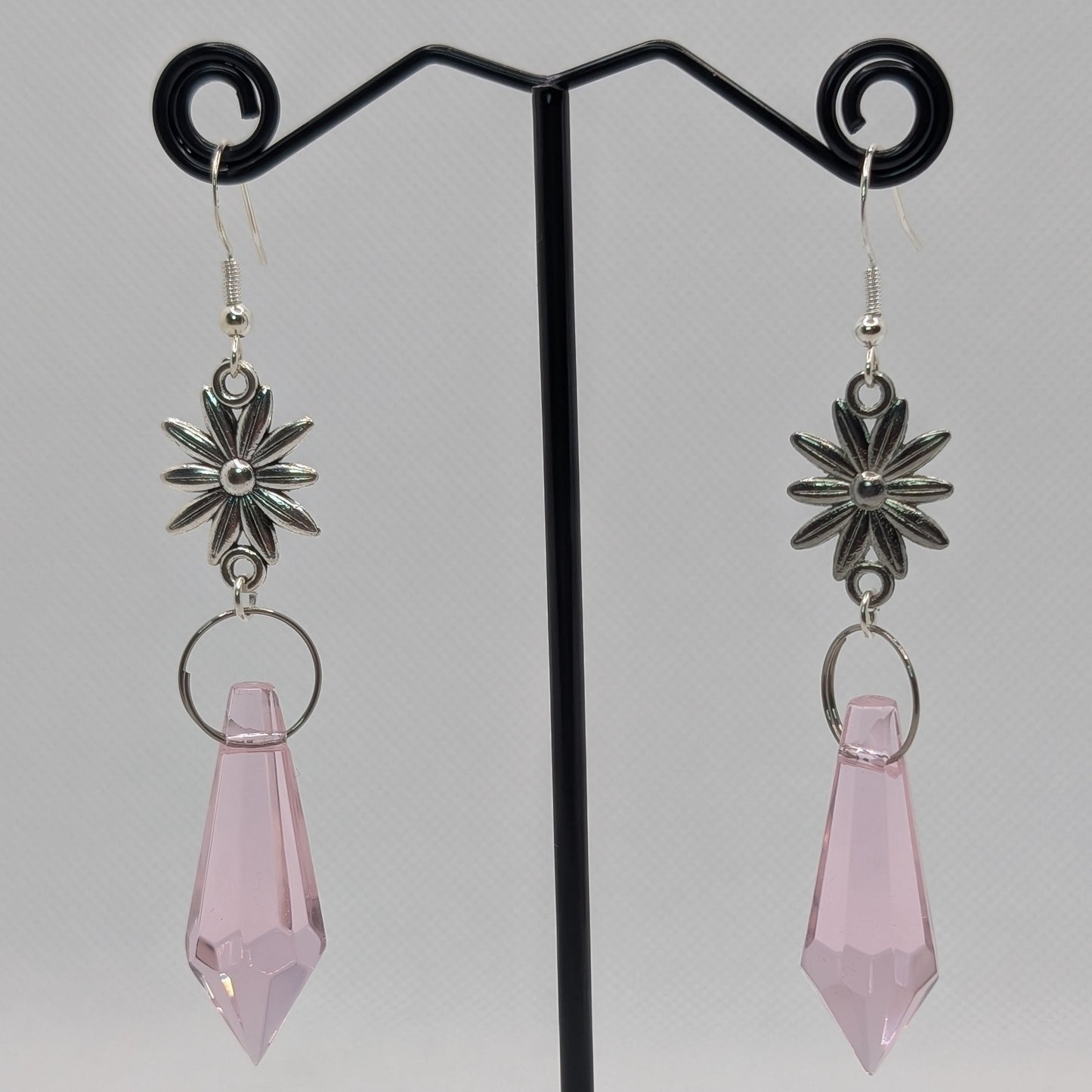 ✨The Bloomshards✨ | Floral Glass Crystal Drop Earrings