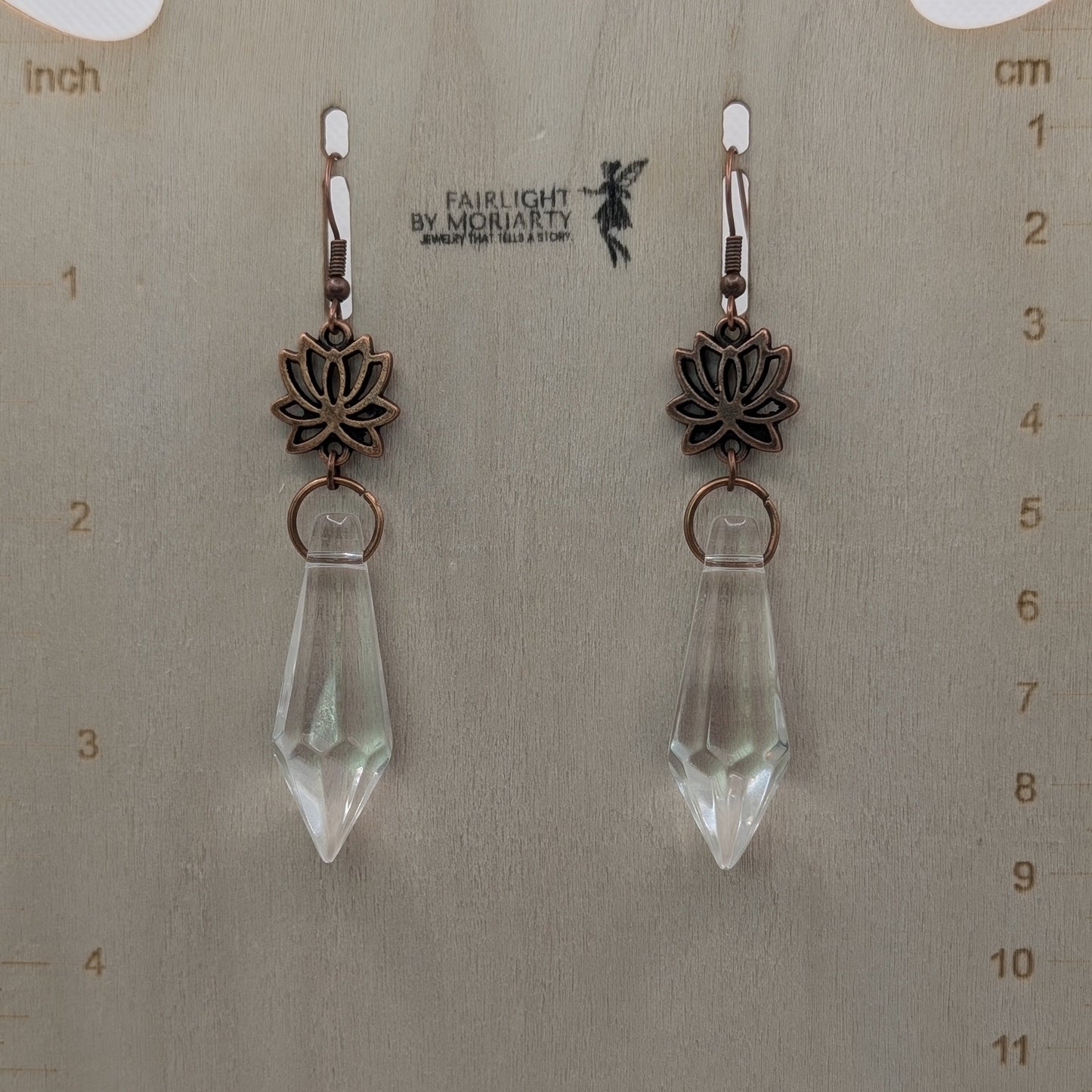 ✨The Bloomshards✨ | Floral Glass Crystal Drop Earrings