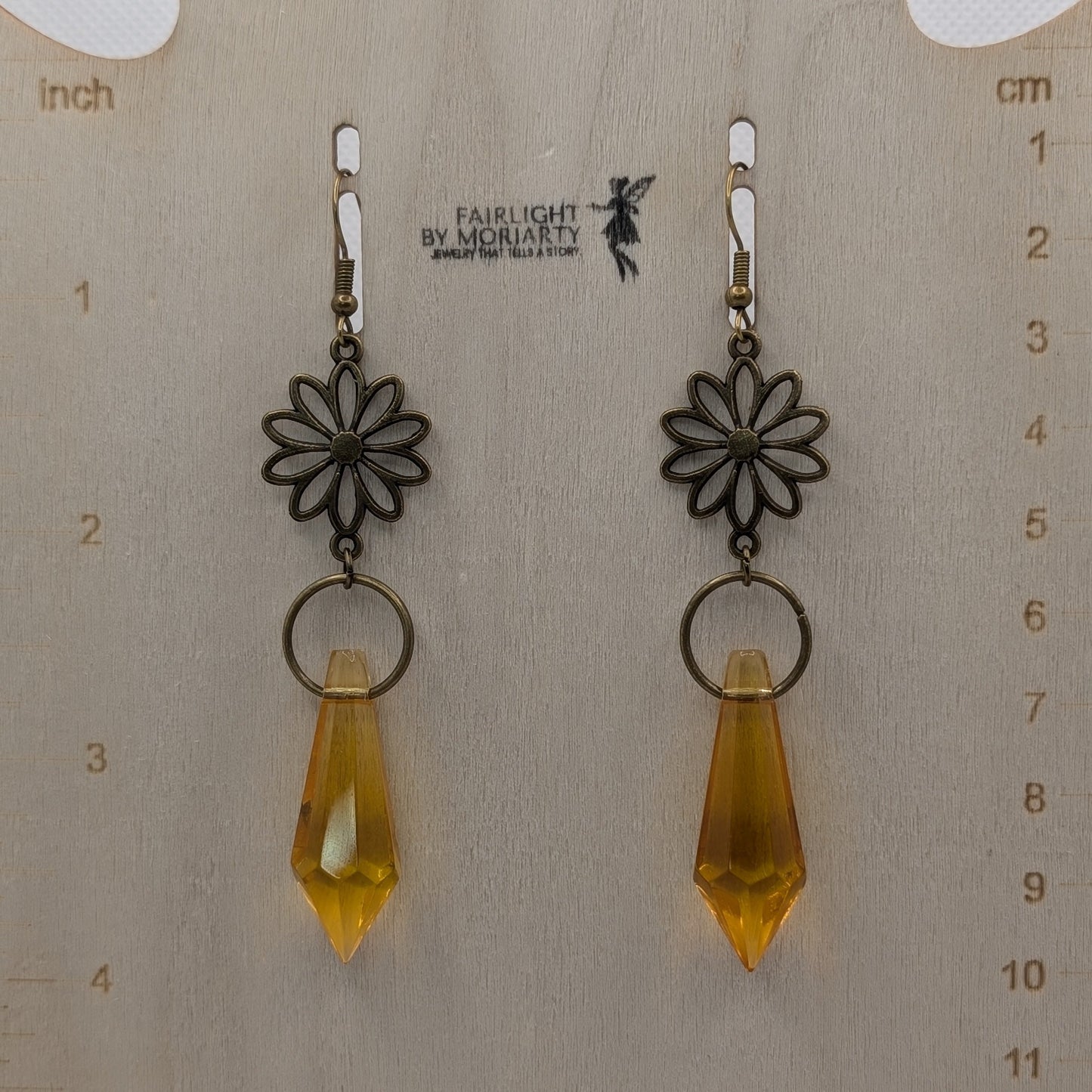 ✨The Bloomshards✨ | Floral Glass Crystal Drop Earrings