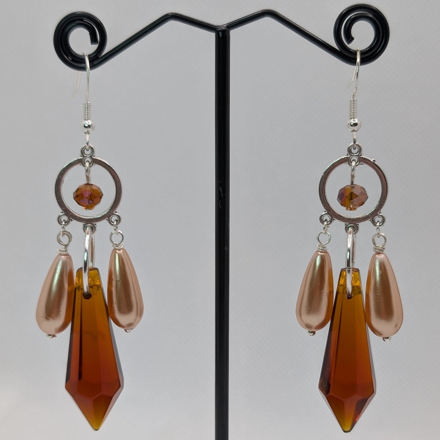 ✨The Lumenfolk✨ | Faceted Glass & Pearl Drop Fantasy Earrings