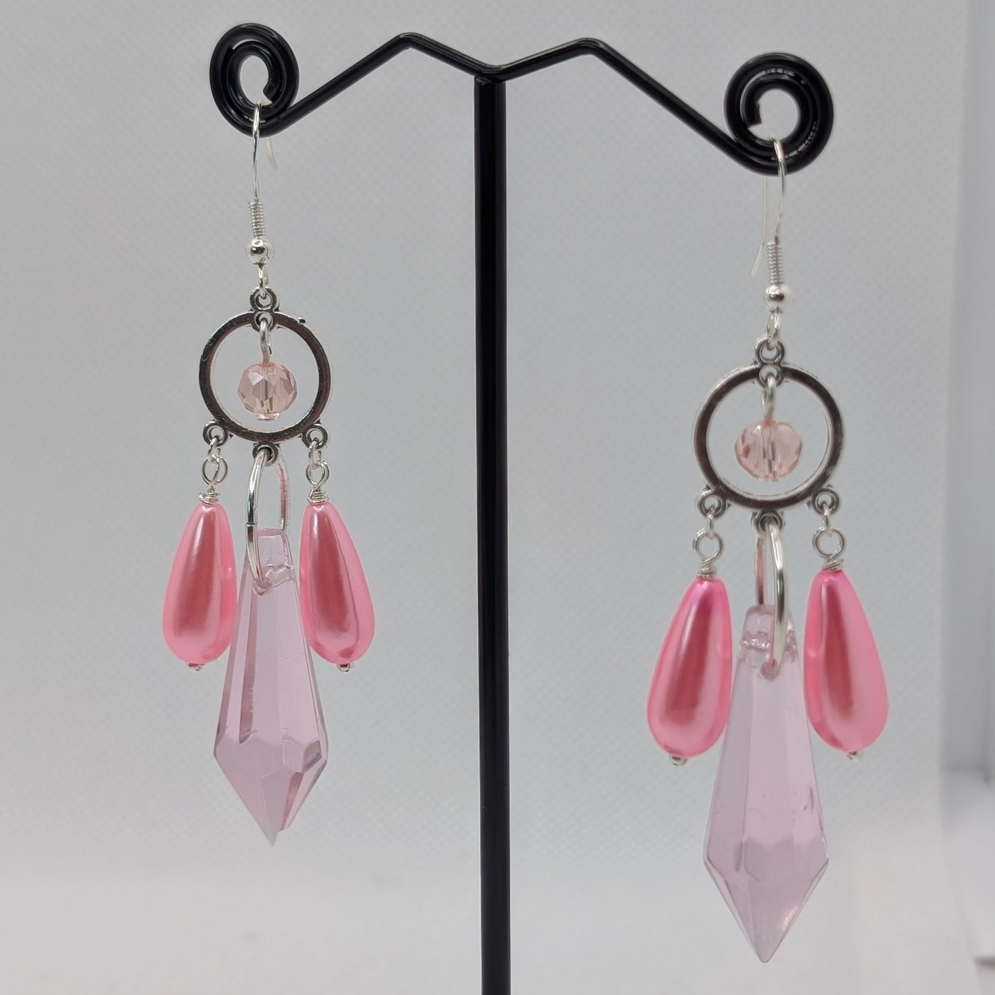 ✨The Lumenfolk✨ | Faceted Glass & Pearl Drop Fantasy Earrings