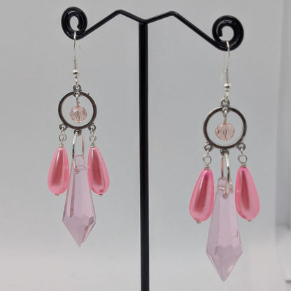 ✨The Lumenfolk✨ | Faceted Glass & Pearl Drop Fantasy Earrings