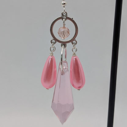 ✨The Lumenfolk✨ | Faceted Glass & Pearl Drop Fantasy Earrings