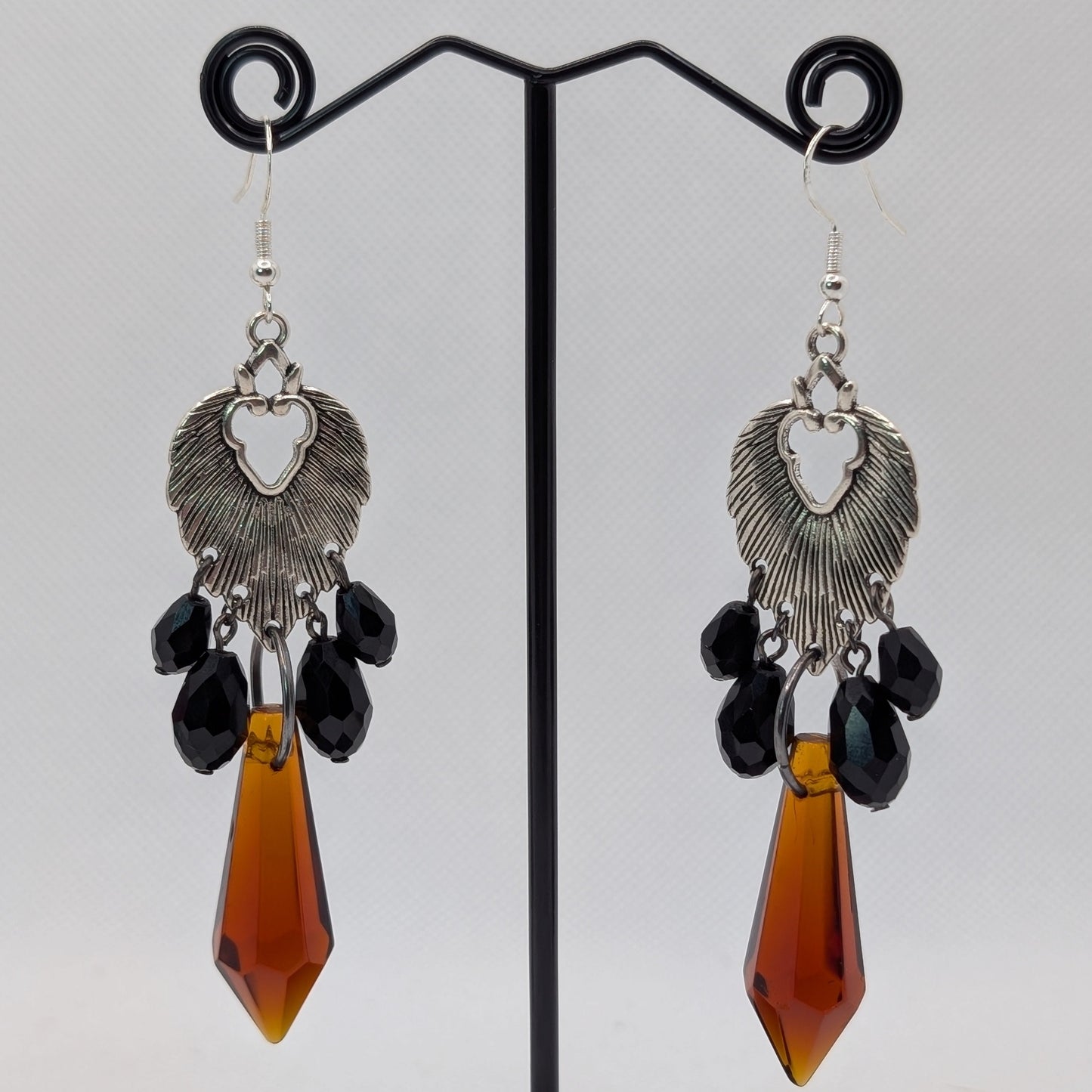✨Leonarae✨ | Lion Mane & Faceted Glass Statement Earrings