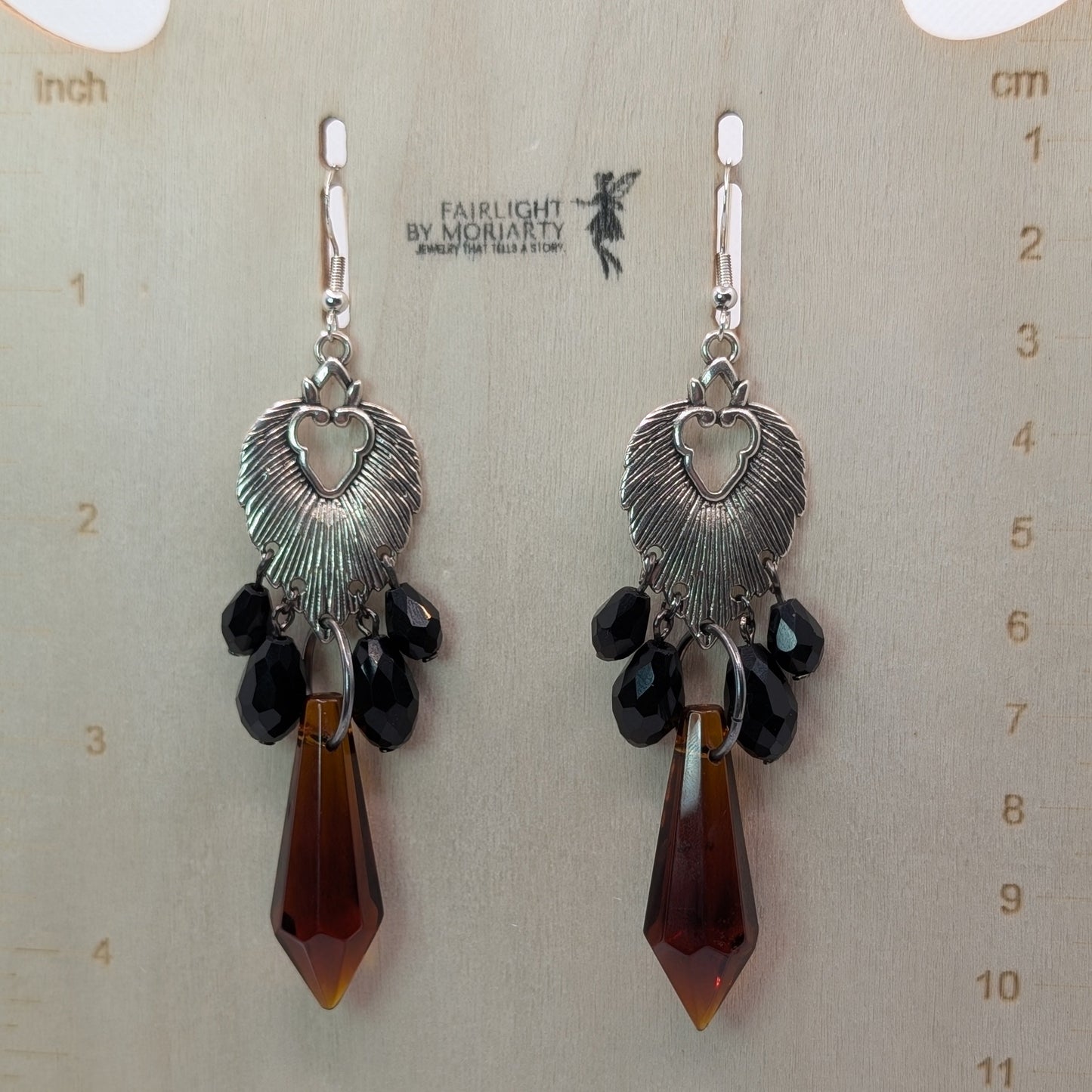 ✨Leonarae✨ | Lion Mane & Faceted Glass Statement Earrings